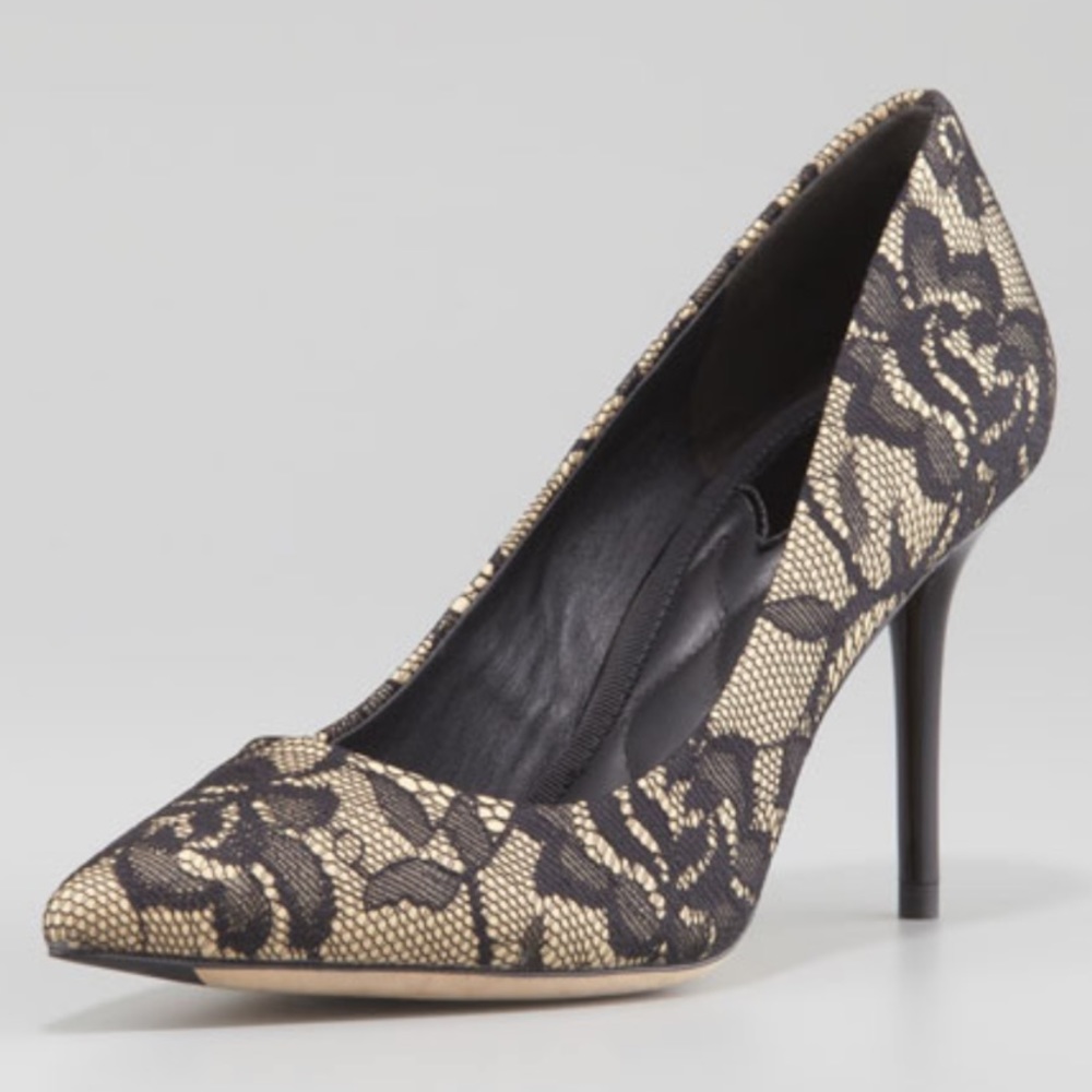 Brian Atwood Malika Lace Pumps - Picture 2 of 8